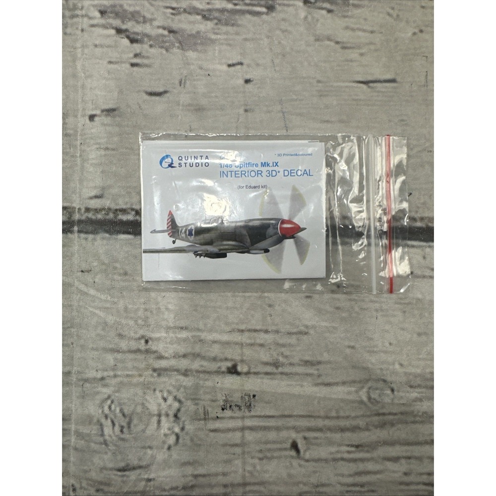 1/48 Quinta Studios 3D Interior Decal #48119 Spitfire MK. IX For Eduard Kit